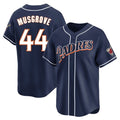 Punc S.Diego Padres #44 Joe Musgrove Player Navy Cooperstown Collection Limited Home Stitched Jerseys