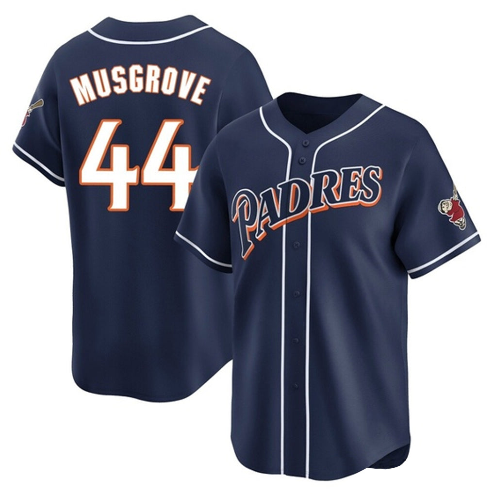 Punc S.Diego Padres #44 Joe Musgrove Player Navy Cooperstown Collection Limited Home Stitched Jerseys
