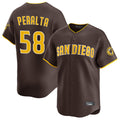 Punc S.Diego Padres #58 Wandy Peralta Player Brown Home Limited Stitched Jerseys