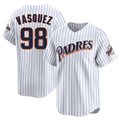Punc S.Diego Padres #98 Randy Vasquez Player White Cooperstown Collection Limited Home Stitched Jerseys