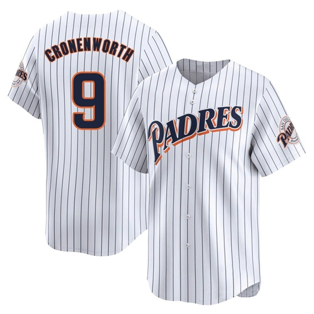 Punc S.Diego Padres #9 Jake Cronenworth Player White Cooperstown Collection Limited Home Stitched Jerseys