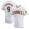 Punc S.Diego Padres #9 Jake Cronenworth Player White Home Limited Elite Stitched Jerseys