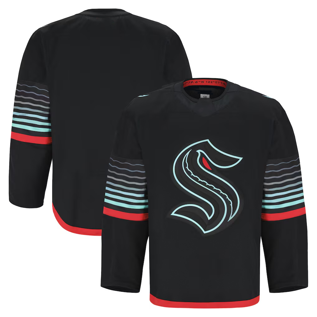 Punc S.Kraken Black Alternate Authentic Pro Jerseys