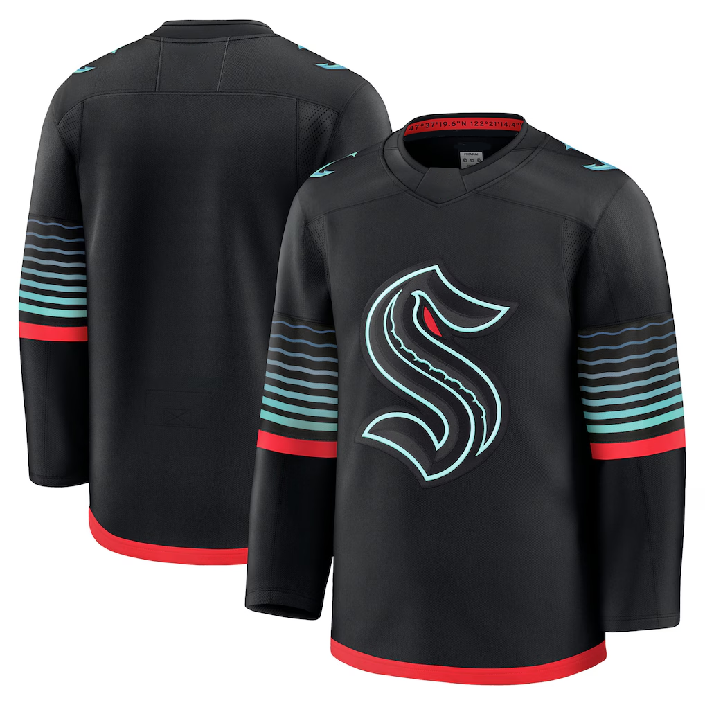 Punc S.Kraken Black Alternate Premium Jerseys