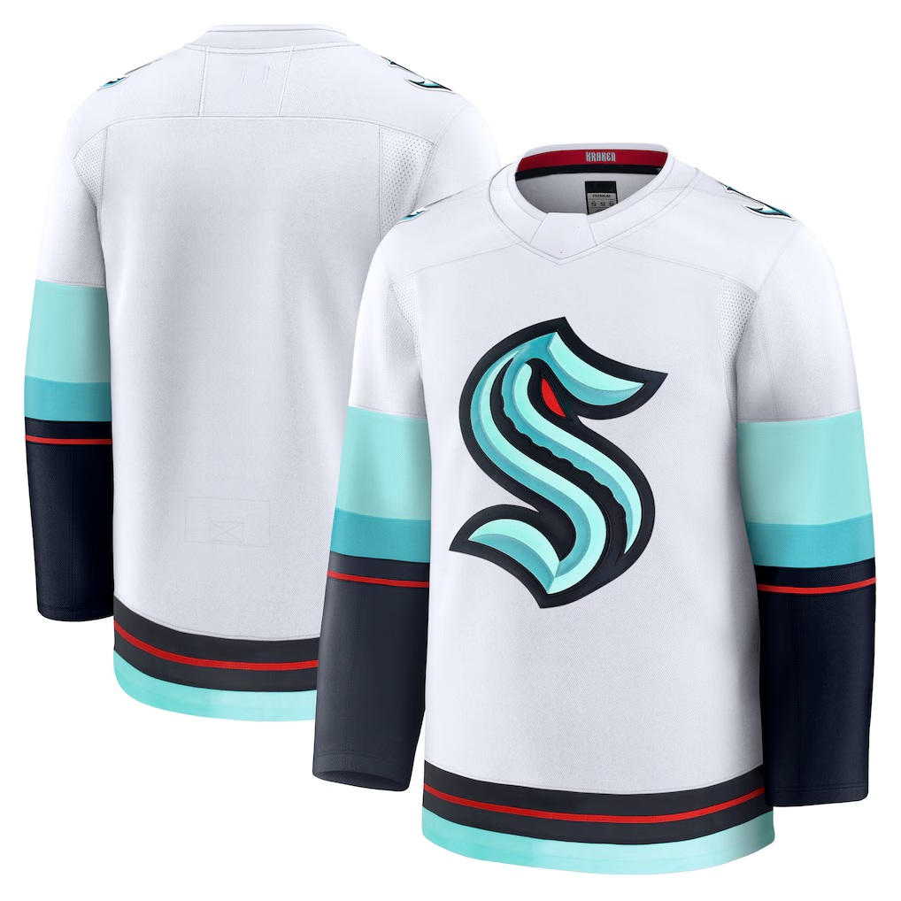 Punc S.Kraken White Away Premium Jerseys