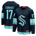 Punc S.Kraken #17 Jaden Schwartz Navy Home Breakaway Player Jerseys