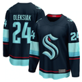 Punc S.Kraken #24 Jamie Oleksiak Deep Sea Blue Home Breakaway Player Jerseys