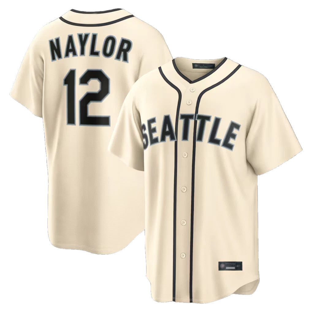 Punc S.Mariners #12 Josh Naylor Player Cream 2026 Home Limited Stitched Jerseys