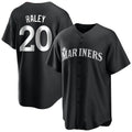 Punc S.Mariners #20 Luke Raley Player Black Home Limited Stitched Jerseys