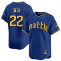 Punc S.Mariners #22 Bryan Woo Player Royal City Connect Home Limited Stitched Jerseys