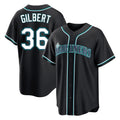 Punc S.Mariners #36 Logan Gilbert Player Black Fashion Home Limited Stitched Jerseys