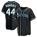 Punc S.Mariners #44 Julio Rodriguez Player Black Fashion Home Limited Stitched Jerseys