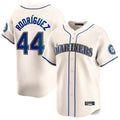 Punc S.Mariners #44 Julio Rodriguez Player Cream Home Limited Stitched Jerseys