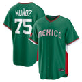 Punc S.Mariners #75 Andres Munoz Player Green 2026 World Classic Road Home Limited Stitched Jerseys