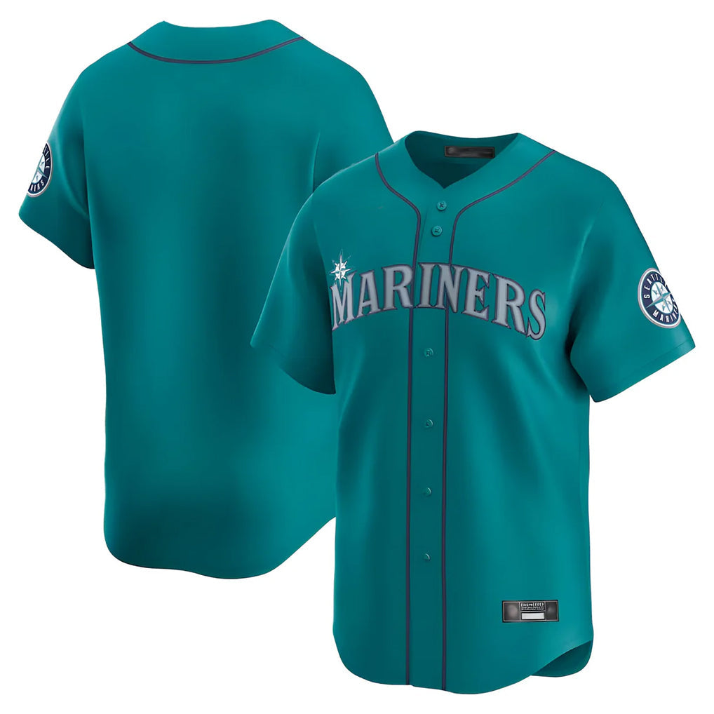 Punc S.Mariners Blank Player Teal Home Limited Stitched Jerseys