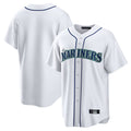 Punc S.Mariners Blank Player White Home Game Stitched Jerseys