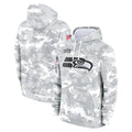 Punc S.Seahawks Arctic Camo Limited Salute to Service Pullover Hoodies Game Blank Player Stitched Jerseys