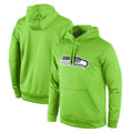 Punc S.Seahawks Green LOGO Pullover Hoodies Game Blank Player Stitched Jerseys