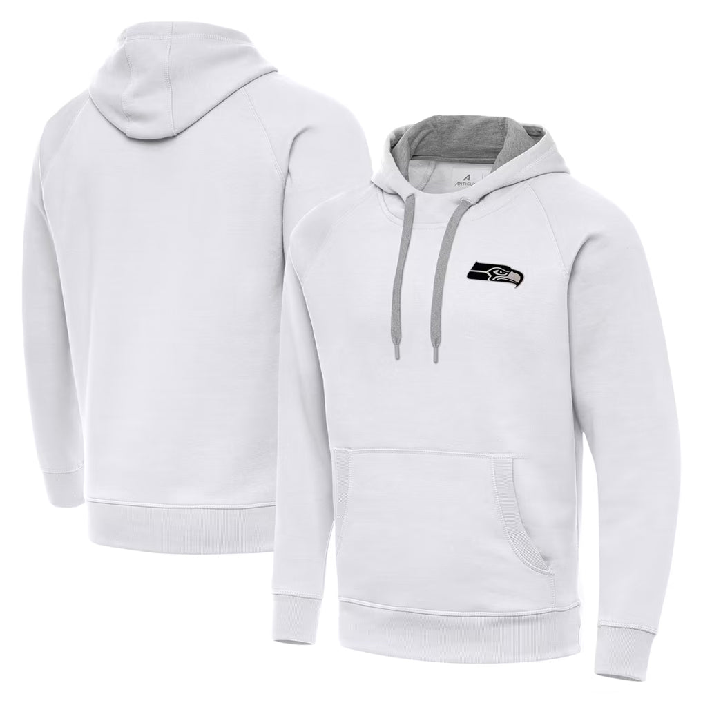 Punc S.Seahawks White Pullover Hoodies Game Blank Player Stitched Jerseys