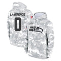 Punc S.Seahawks #0 DeMarcus Lawrence Player Arctic Camo Limited Salute to Service Pullover Hoodies Game Stitched Jerseys