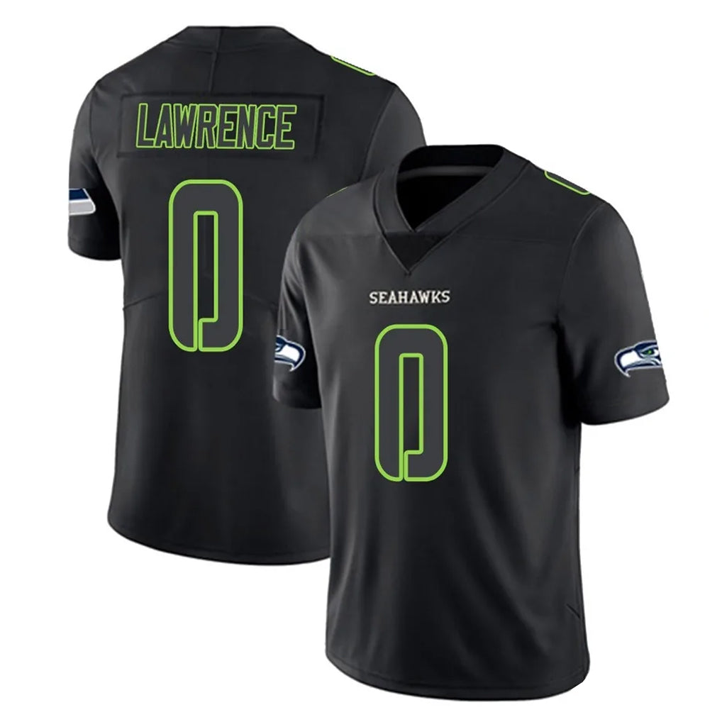 Punc S.Seahawks #0 DeMarcus Lawrence Player Black Impact Limited Home Game Stitched Jerseys