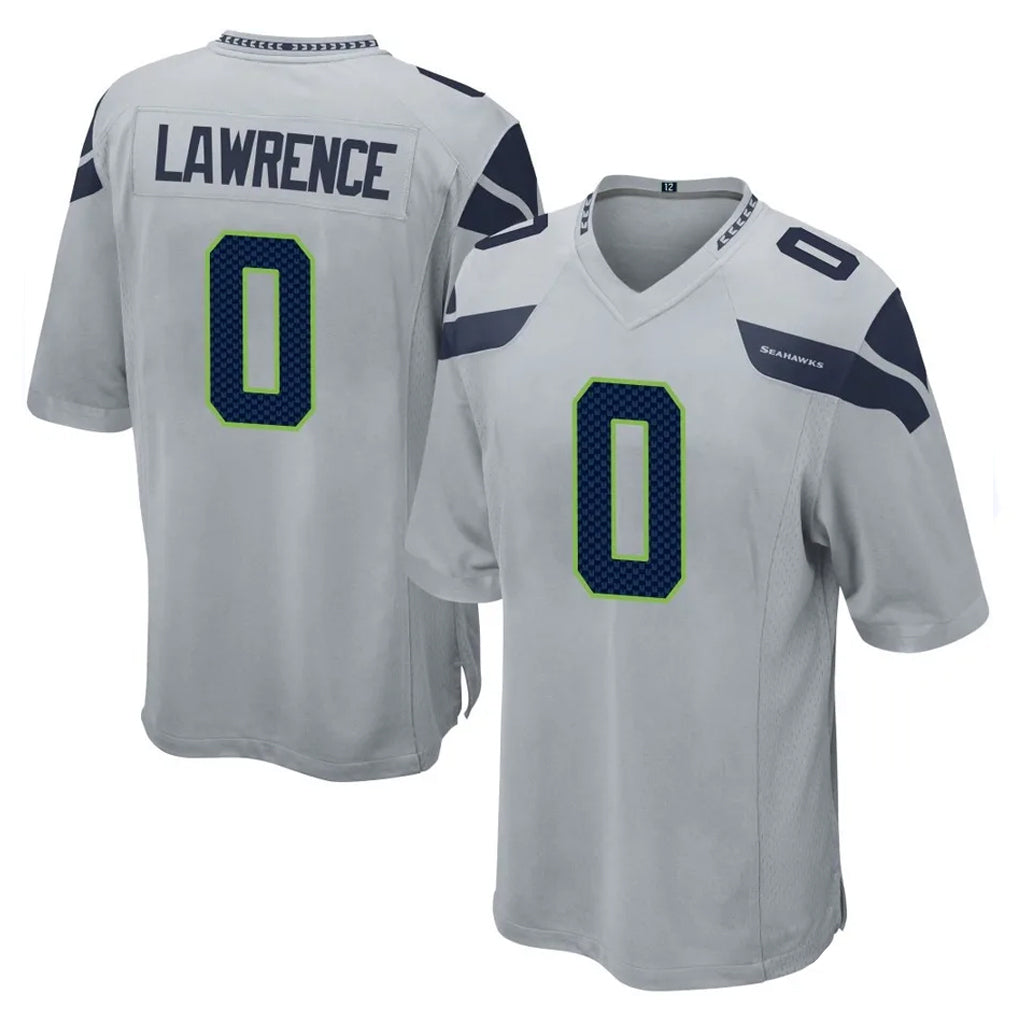Punc S.Seahawks #0 DeMarcus Lawrence Player Gray Home Game Stitched Jerseys