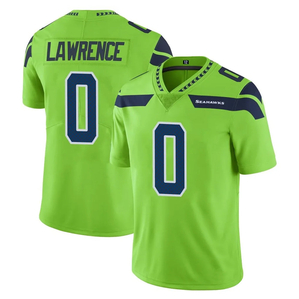 Punc S.Seahawks #0 DeMarcus Lawrence Player Green Limited Color Rush Home Game Stitched Jerseys