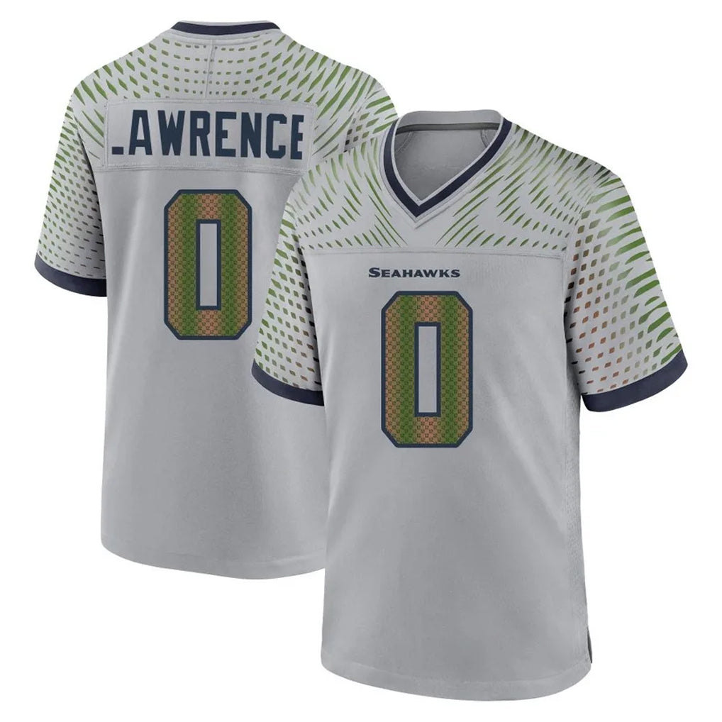 Punc S.Seahawks #0 DeMarcus Lawrence Player Grey 2025 Rivalries Collection Home Game Stitched Jerseys
