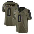 Punc S.Seahawks #0 DeMarcus Lawrence Player Olive Salute To Service Limited Game Stitched Jerseys