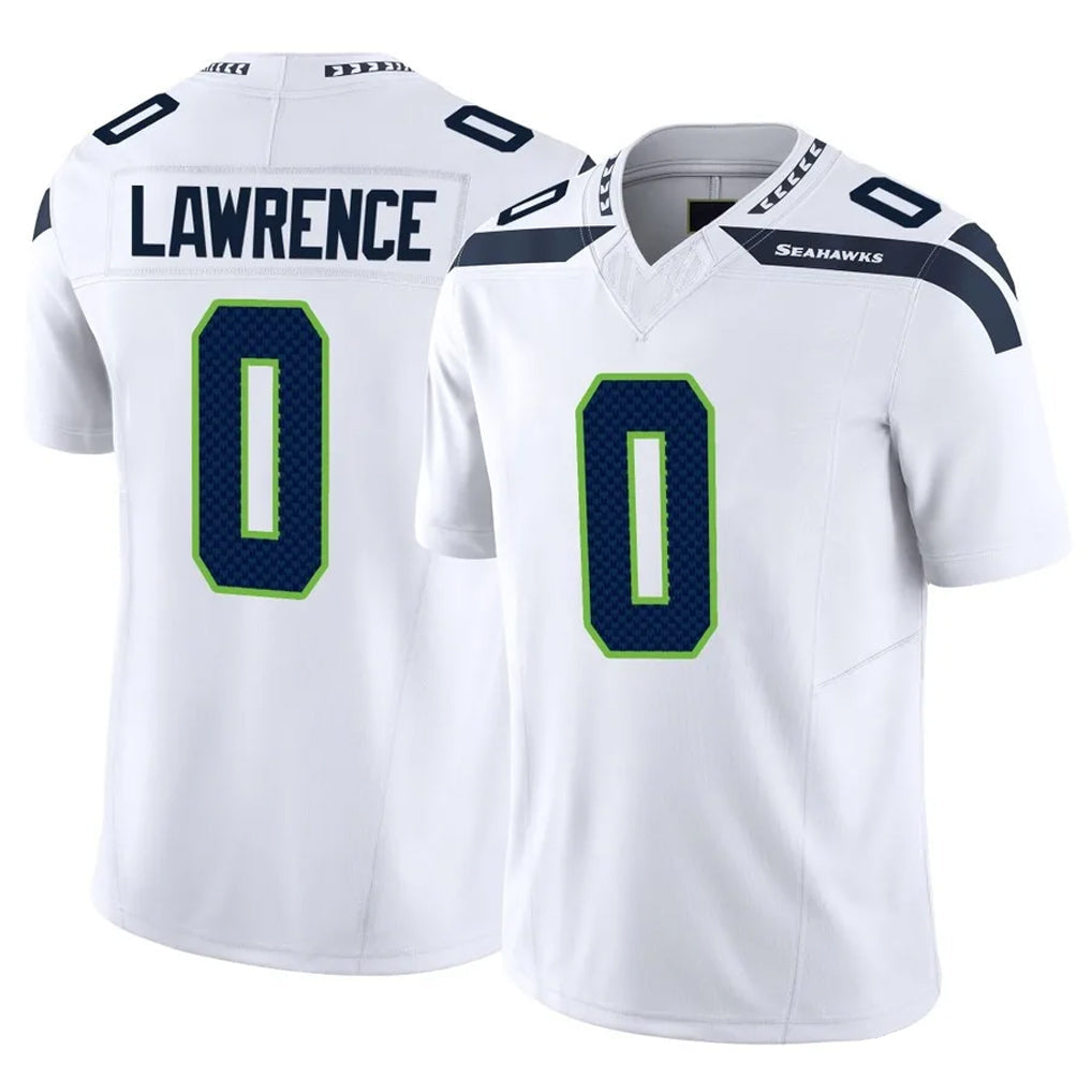Punc S.Seahawks #0 DeMarcus Lawrence Player White Limited Vapor F.U.S.E. Home Game Stitched Jerseys