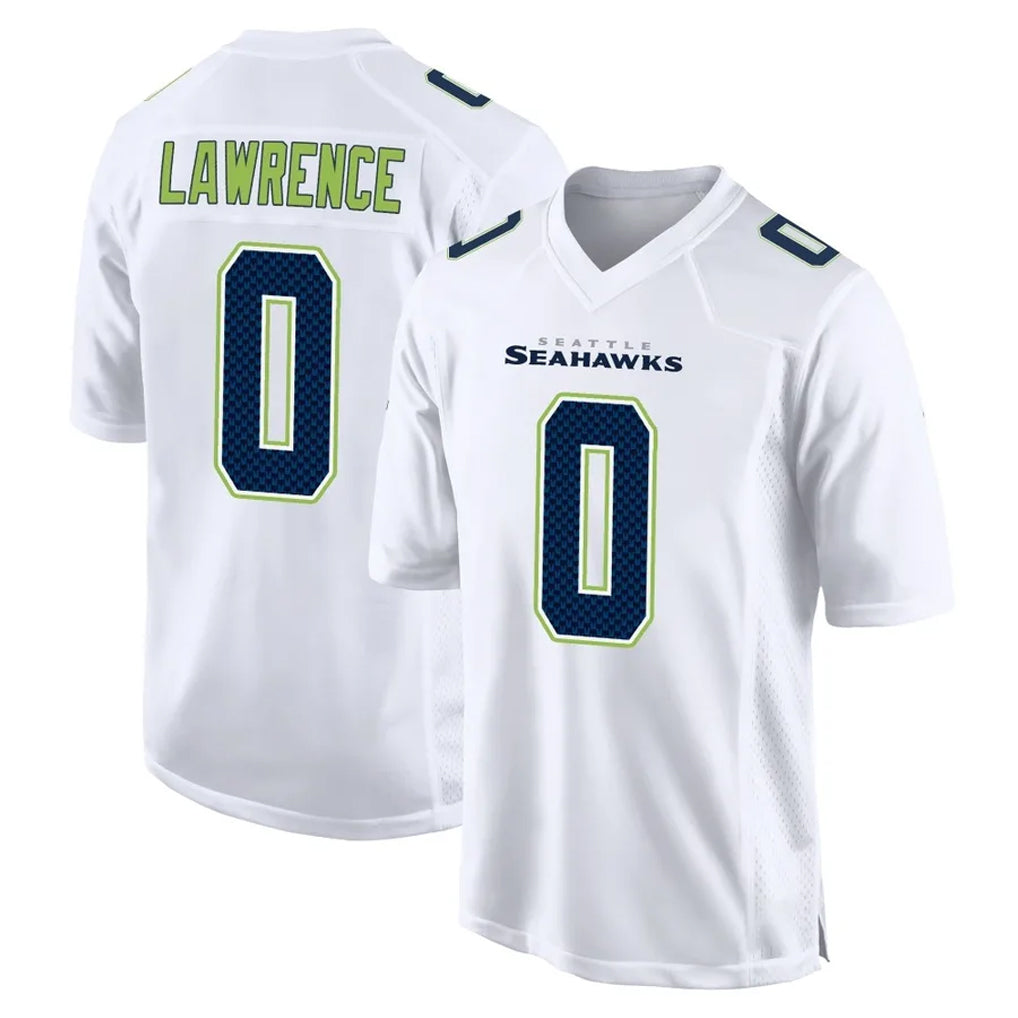 Punc S.Seahawks #0 DeMarcus Lawrence Player White Tundra Fashion Home Game Stitched Jerseys