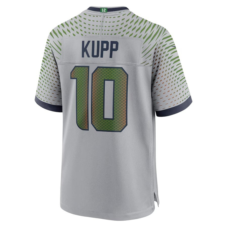 Punc S.Seahawks #10 Cooper Kupp 2025 Rivalries Collection Game Wolf Gray Stitched Jerseys
