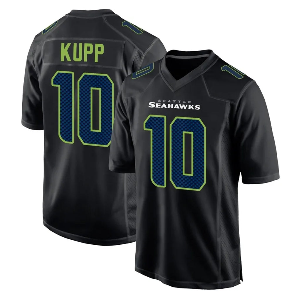 Punc S.Seahawks #10 Cooper Kupp Player Black Limited Fashion Home Game Stitched Jerseys