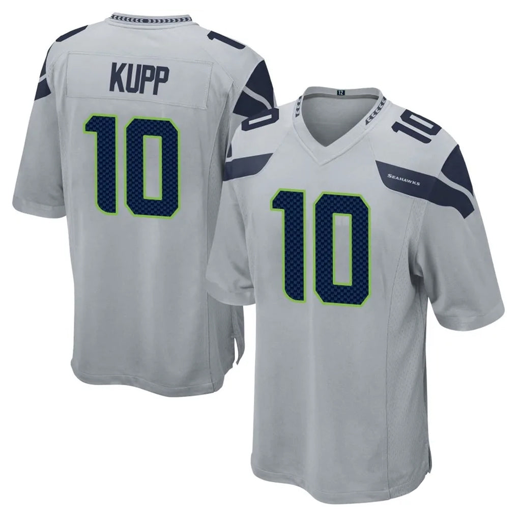 Punc S.Seahawks #10 Cooper Kupp Player Gray Home Game Stitched Jerseys