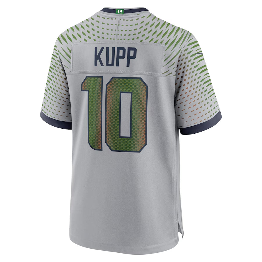 Punc S.Seahawks #10 Cooper Kupp Player Gray Rivalries Collection Game Stitched Jerseys