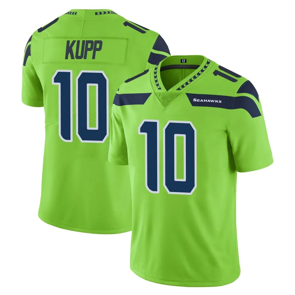 Punc S.Seahawks #10 Cooper Kupp Player Green Limited Color Rush Home Game Stitched Jerseys