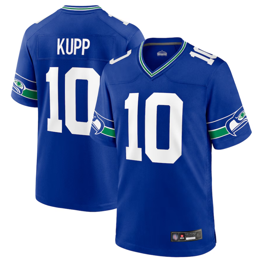 Punc S.Seahawks #10 Cooper Kupp Player Royal Game Stitched Jerseys
