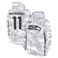 Punc S.Seahawks #11 Jaxon Smith-Njigba Player Arctic Camo Limited Salute to Service Pullover Hoodies Game Stitched Jerseys