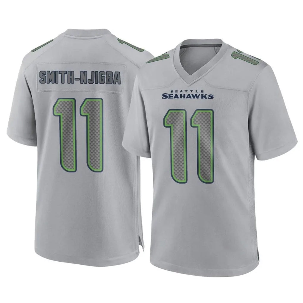 Punc S.Seahawks #11 Jaxon Smith-Njigba Player Gray Atmosphere Fashion Home Game Stitched Jerseys
