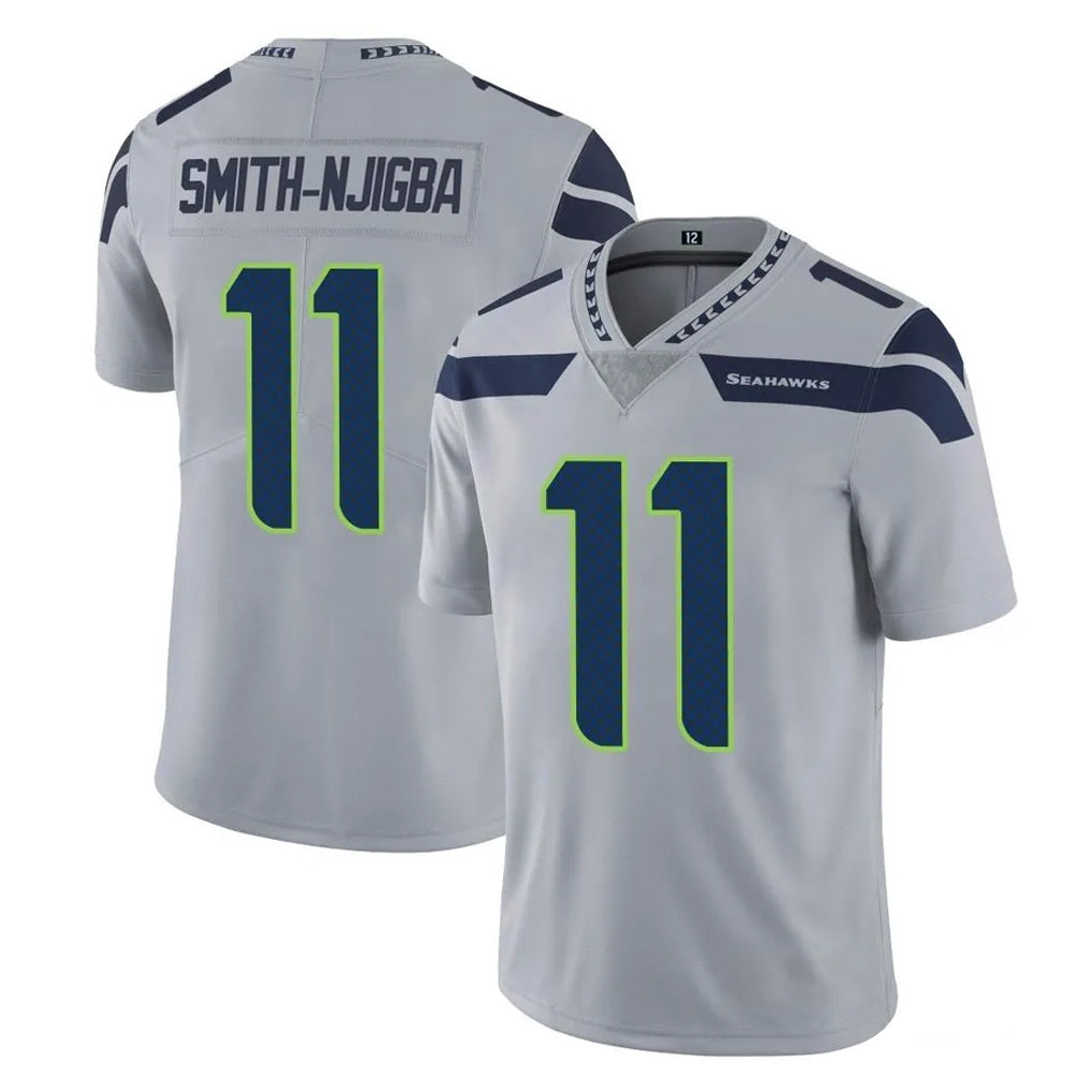 Punc S.Seahawks #11 Jaxon Smith-Njigba Player Gray Limited Vapor Untouchable Home Game Stitched Jerseys