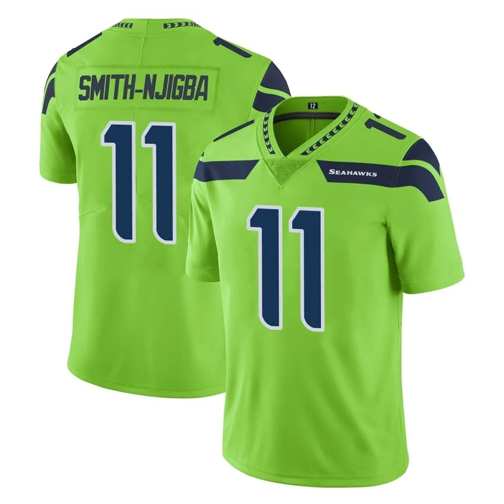 Punc S.Seahawks #11 Jaxon Smith-Njigba Player Green Limited Color Rush Home Game Stitched Jerseys
