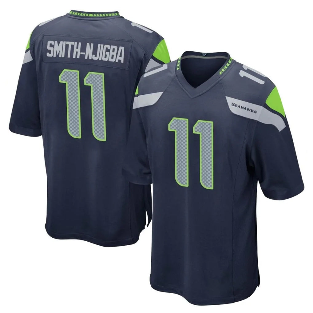 Punc S.Seahawks #11 Jaxon Smith-Njigba Player Navy Home Game Stitched Jerseys