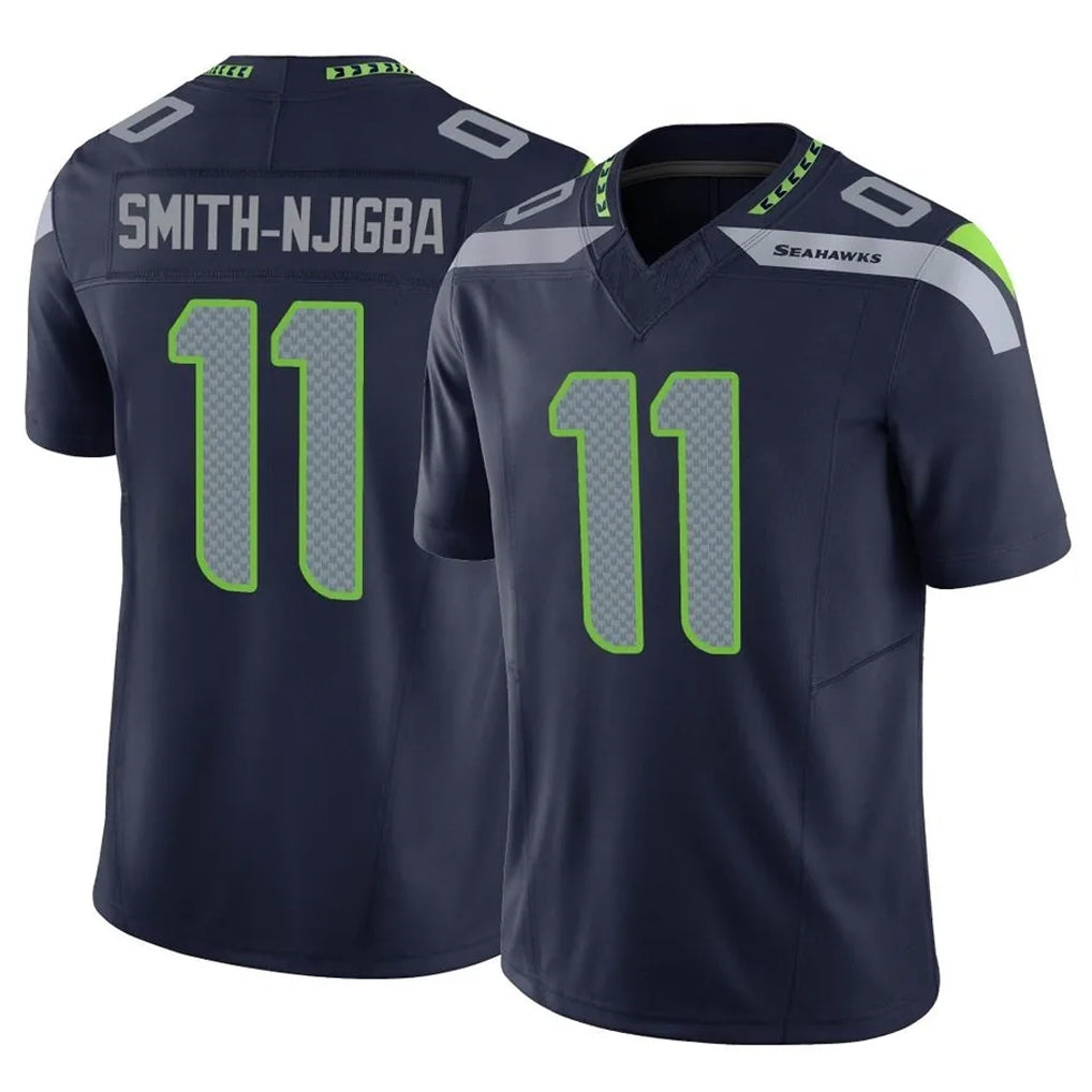 Punc S.Seahawks #11 Jaxon Smith-Njigba Player Navy Limited Vapor F.U.S.E. Home Game Stitched Jerseys
