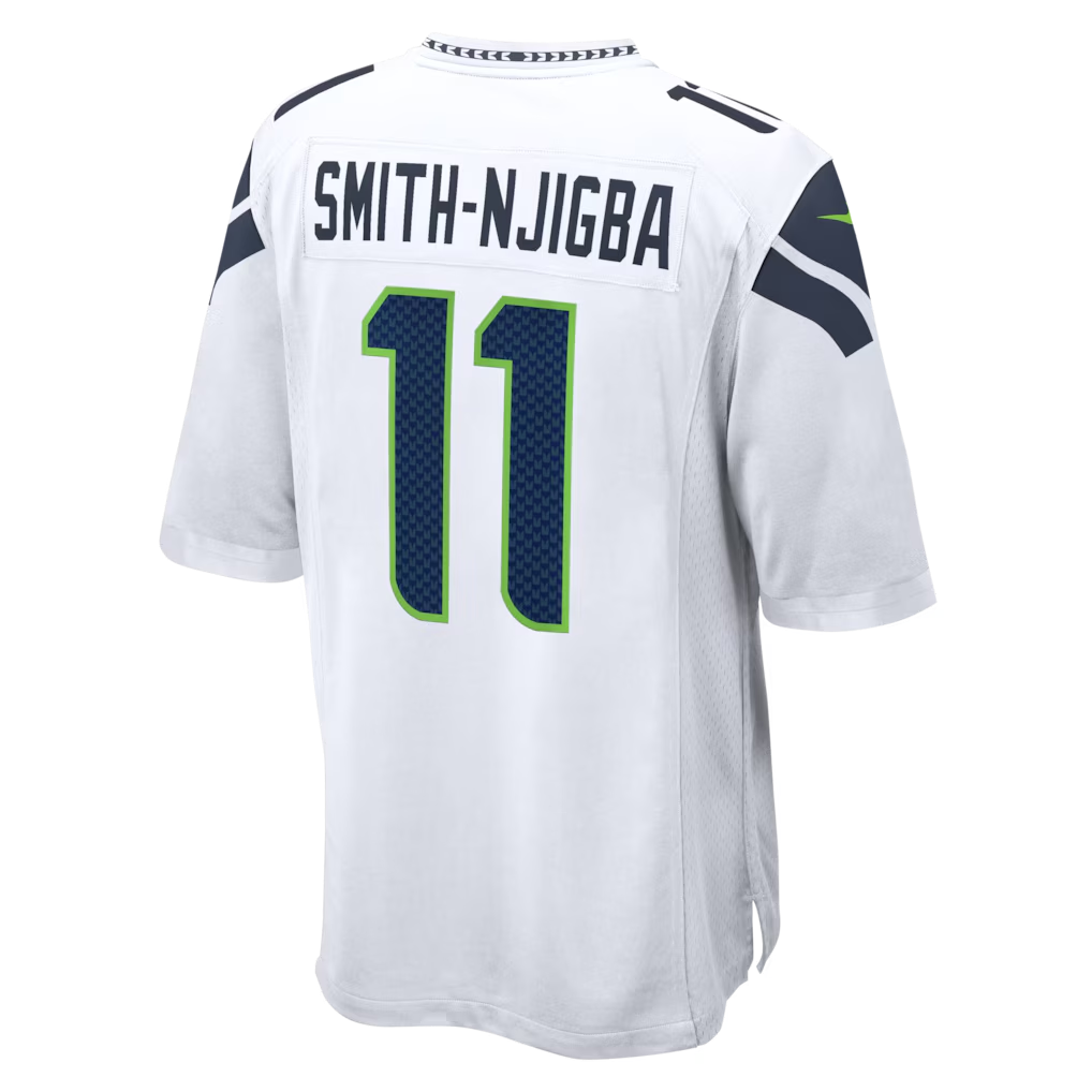 Punc S.Seahawks #11 Jaxon Smith-Njigba White Game Stitched Jerseys