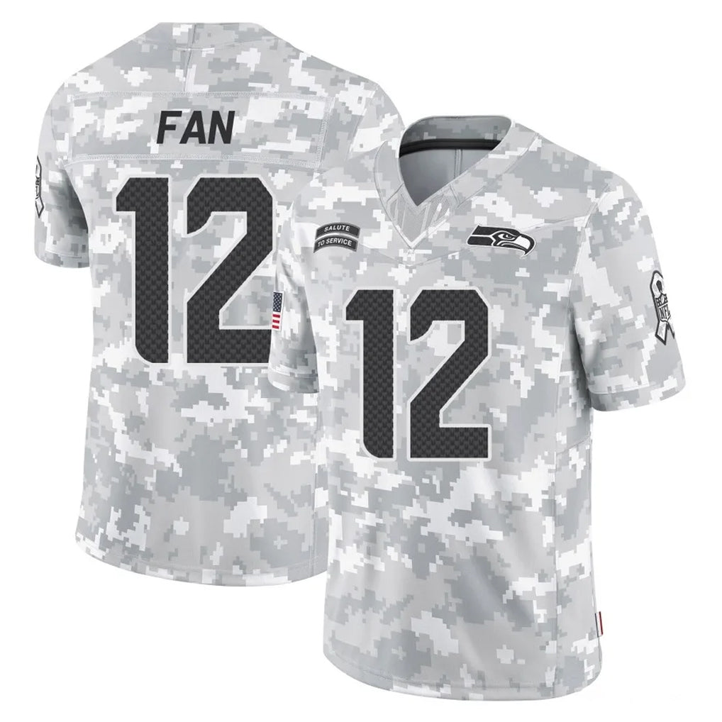 Punc S.Seahawks #12 12th Fan Player Arctic Camo Limited Salute To Service Home Game Stitched Jerseys
