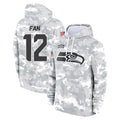 Punc S.Seahawks #12 12th Fan Player Arctic Camo Limited Salute to Service Pullover Hoodies Game Stitched Jerseys