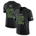 Punc S.Seahawks #12 12th Fan Player Black Impact Limited Home Game Stitched Jerseys