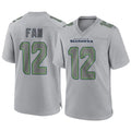 Punc S.Seahawks #12 12th Fan Player Gray Atmosphere Fashion Home Game Stitched Jerseys