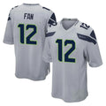 Punc S.Seahawks #12 12th Fan Player Gray Home Game Stitched Jerseys