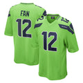 Punc S.Seahawks #12 12th Fan Player Green Home Game Stitched Jerseys